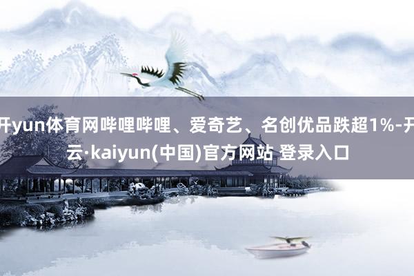 开yun体育网哔哩哔哩、爱奇艺、名创优品跌超1%-开云·kaiyun(中国)官方网站 登录入口