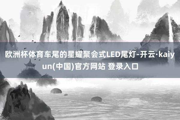 欧洲杯体育车尾的星耀聚会式LED尾灯-开云·kaiyun(中国)官方网站 登录入口