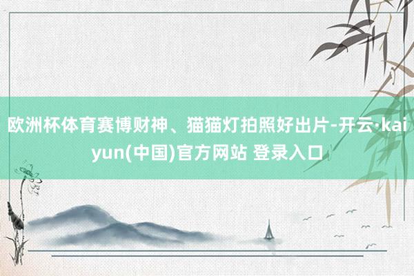 欧洲杯体育赛博财神、猫猫灯拍照好出片-开云·kaiyun(中国)官方网站 登录入口