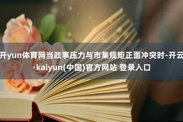 开yun体育网当政事压力与市集规矩正面冲突时-开云·kaiyun(中国)官方网站 登录入口